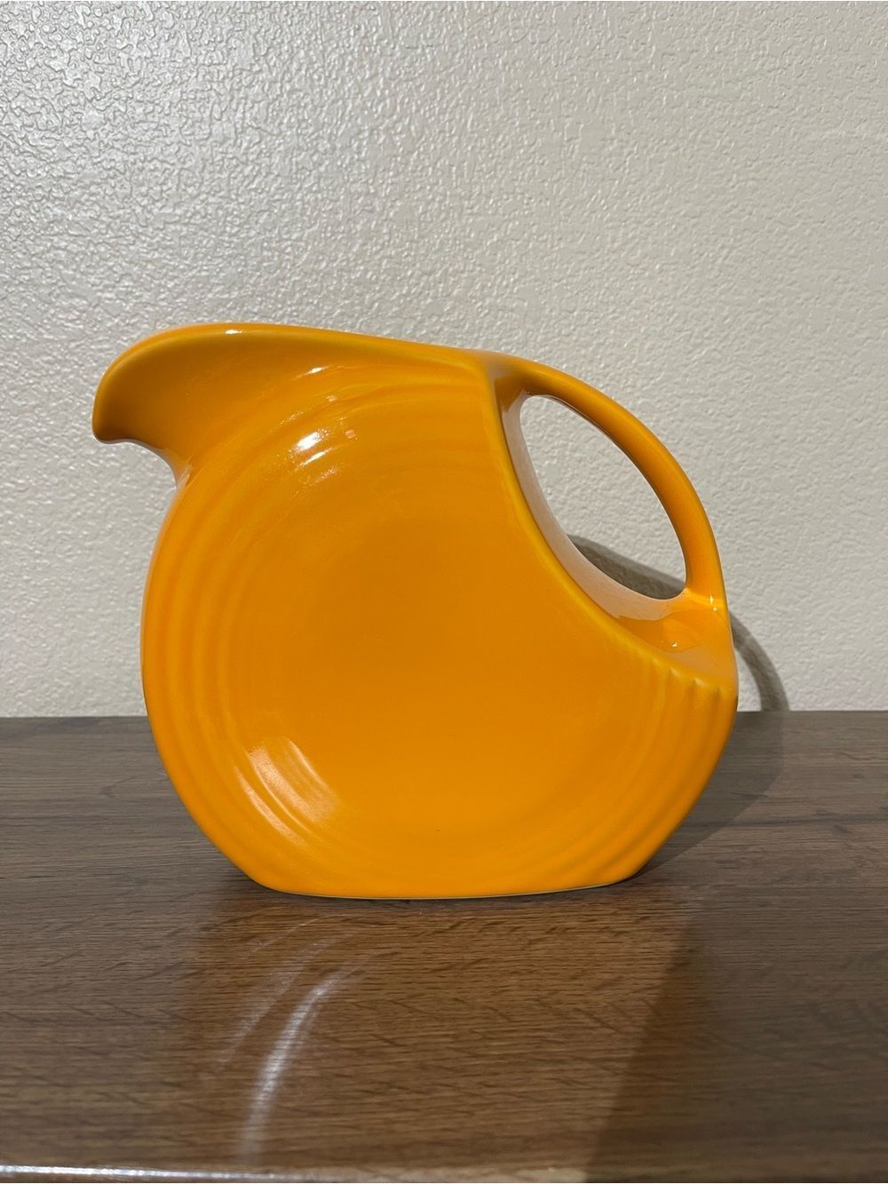 Fiesta Bright Orange Sculptural Pitcher